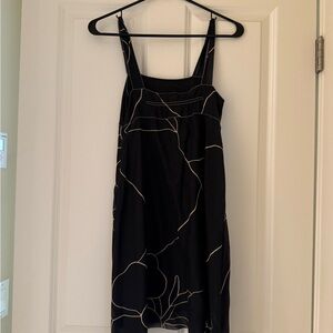 Studio M Black Dress with Cream Pattern